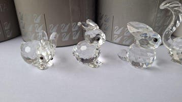 Swarovski - Beeldje - 5 verschillende kristallen bosdieren