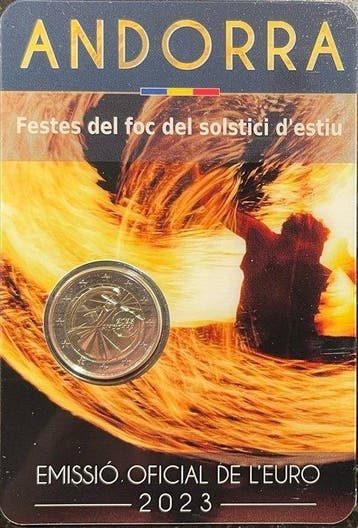 Andorra. 2 Euro 2023 Solstici dEstiu + Nacions Unides