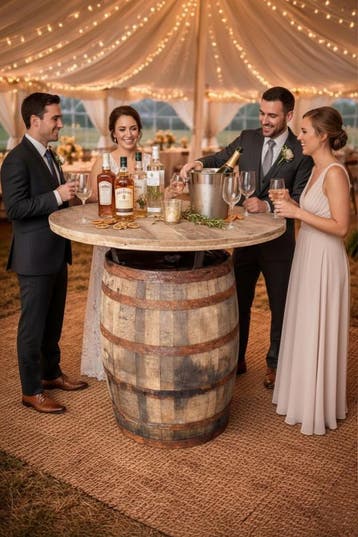 Diverse statafels - bartafels van eiken wijn- en whiskyvaten, Ophalen of Verzenden, Nieuw in verpakking, Meubilair