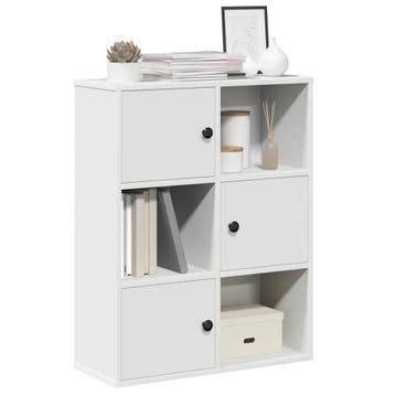 vidaXL Boekenkast 60x24x76,5 cm bewerkt hout wit, Verzenden