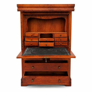Louis Philippe cherrywood secrétaire à abattant - Secrétaire