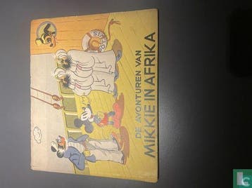 Mickey Mouse - De avonturen van Mikkie in Afrika - 1937, Boeken, Eén stripboek, Verzenden, Gelezen, Walt Disney Studio's.