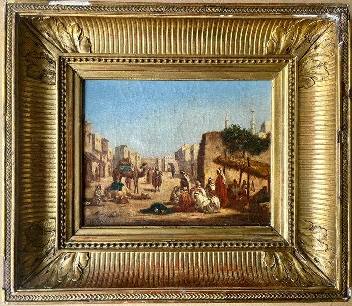 Scuola italiana (XIX), Reca firma De Salis - Scena di, Antiek en Kunst, Kunst | Schilderijen | Klassiek