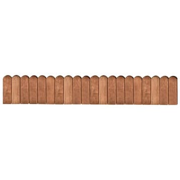 vidaXL Gazonrand 120 cm geïmpregneerd grenenhout bruin, Tuin en Terras, Verzenden, Nieuw