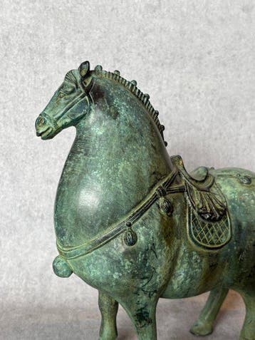 Beeld, Exclusief beeld: Tang-Dynasty Stijl paard - 24.5 cm -