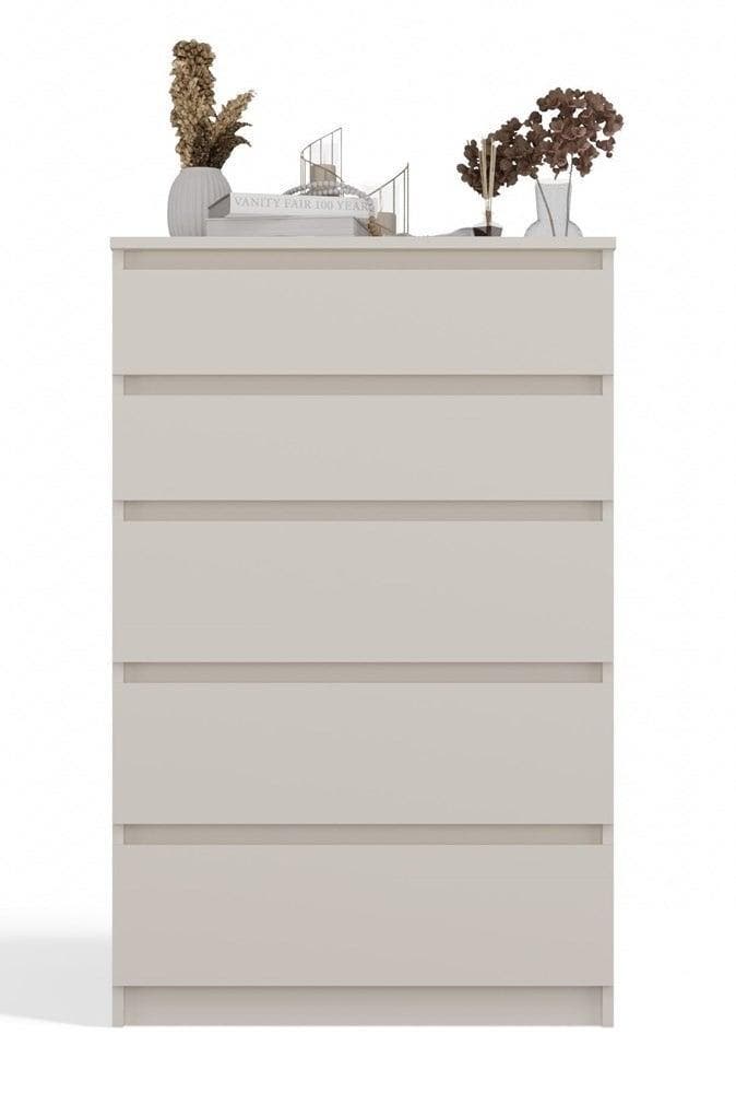 Ladekast M 5 lades  creme Creme (Slaapkamer), Huis en Inrichting, Kasten | Ladekasten, 5 laden of meer, 25 tot 50 cm, Nieuw, Overige houtsoorten