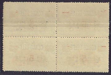 Belgisch-Congo 1921 - Opdruk 5c op 40c met opdruk  Congo, Gestempeld
