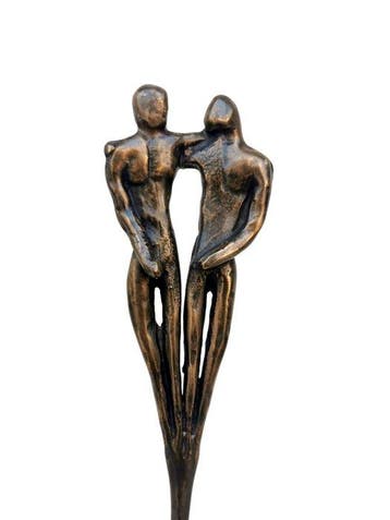 Beeldje - a couple - Brons