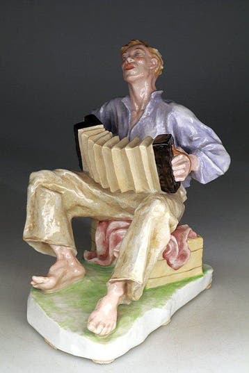 Rosenthal - Figurine - Akordeonista - Porcelaine, Antiquités & Art