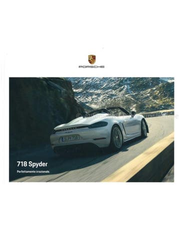 2020 PORSCHE 718 SPYDER HARDCOVER BROCHURE ITALIAANS, Ophalen of Verzenden