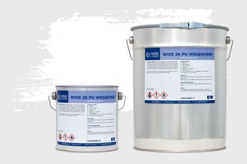 Wixx 2K PU Wegenverf Lijnenverf Wit 5L, Verzenden