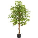 tectake Kunst ficusboom Fida, realistische textuur - 160 cm, Huis en Inrichting, Kamerplanten, Verzenden