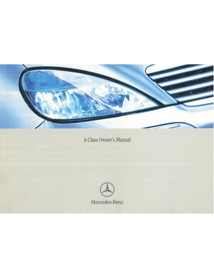 2002 MERCEDES BENZ A KLASSE INSTRUCTIEBOEKJE ENGELS, Auto diversen, Handleidingen en Instructieboekjes