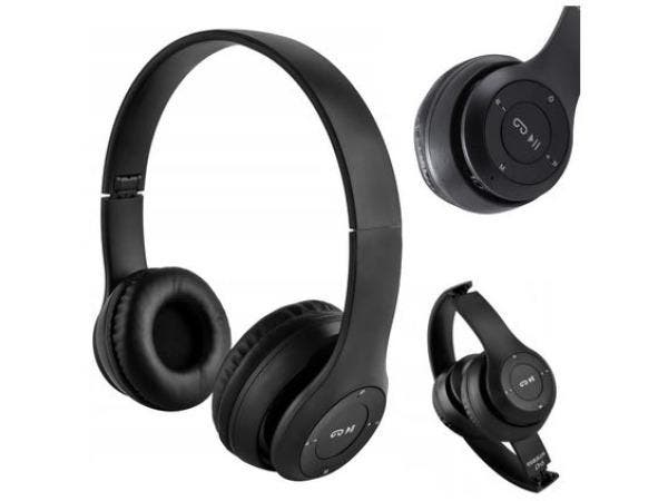 Veiling - p47 Draadloze bluetooth hoofdtelefoon zwart, TV, Hi-fi & Vidéo, Casques audio