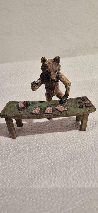 Figuur - Fuchs als Blackjack-Croupier - Brons