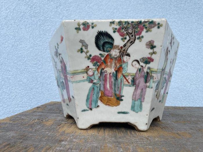 Bloempot - Porselein, Antiek en Kunst, Antiek | Overige Antiek