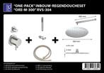 One-Pack inbouw-regendoucheset Pull and Push Muuruitloop, Ophalen of Verzenden