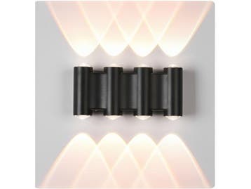 Veiling - 4 x Tweezijdige LED Wandlamp – 8W – 3500K –, Nieuw