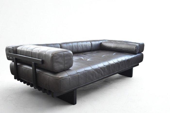 de Sede - De Sede Design Team - Sofa - DS 80 - Leder, Hout -, Antiquités & Art, Art | Objets design