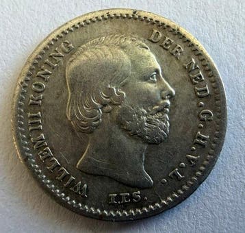 The Netherlands. Willem III. 5 Cents 1853