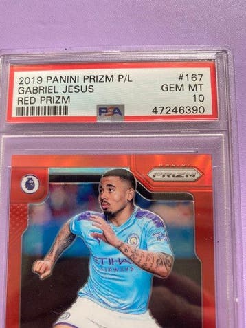 2019/20 Panini Prizm Gabriel Jesus #167 Carte parallèle,
