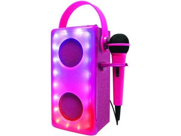 Veiling - Roze lichtgevende BluetoothÂ®-luidspreker met mi, Nieuw