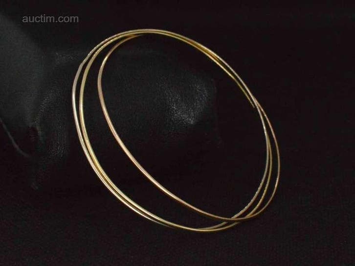 Armband met drie kleuren goud, Handtassen en Accessoires, Overige Accessoires, Ophalen