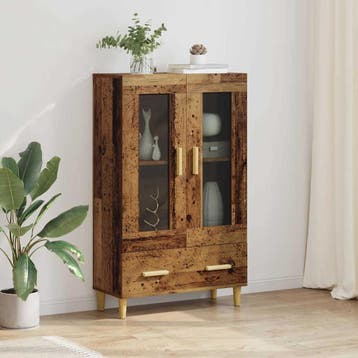 vidaXL Highboard Oud Hout 70 x 31 x 115 cm Bewerkt hout, Verzenden, Nieuw