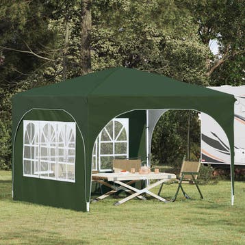 vidaXL Pop-up Feesttent 290 x 290 x 245 cm Groen, Verzenden