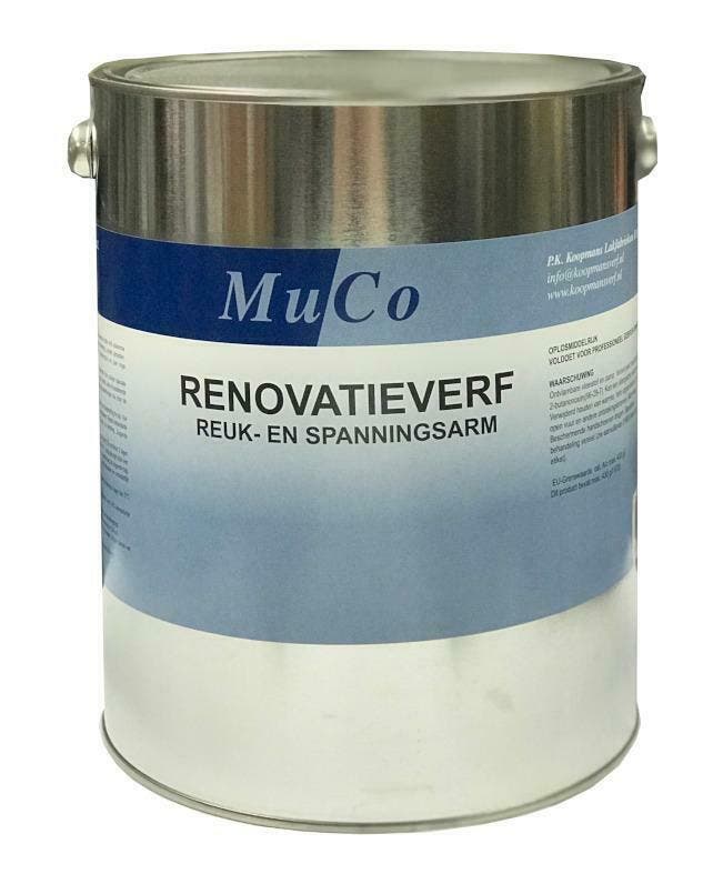 Koopmans MuCo Synthetische renovatie muurverf per 5 liter of, Bricolage & Construction, Peinture, Vernis & Laque, Envoi