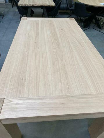 Santorini eettafel castle white, eik white wash  (nieuw), Huis en Inrichting, Nieuw, Eikenhout