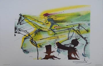 Salvador Dali (1904-1989) - Le cheval de course, Antiquités & Art