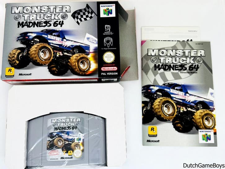 Nintendo 64 / N64 - Monster Truck - Madness 64 - EUR - VGC, Consoles de jeu & Jeux vidéo, Jeux | Nintendo 64, Envoi
