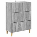vidaXL Ladekast Grijs sonoma 66 x 34,5 x 90 cm Bewerkt hout, Verzenden, Nieuw