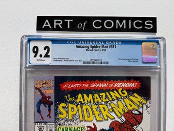The Amazing Spider-Man #361 - Rare Newsstand edition - CGC, Boeken, Strips | Comics, Nieuw