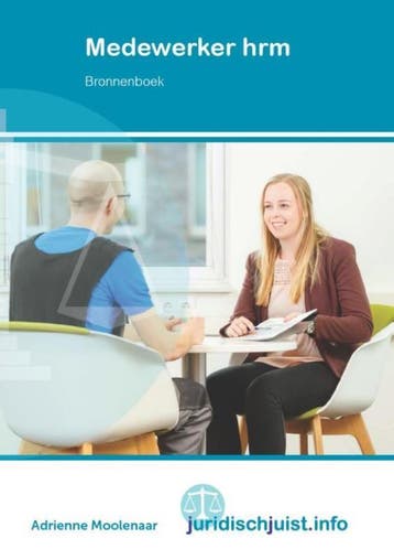 Medewerker HRM / bronnenboek / MBO Recht 9789037235678, Boeken, Verzenden, Zo goed als nieuw, Adrienne Moolenaar