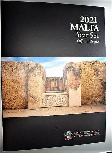 5,88 Euro,munten set 1 Cent-2 Euro + 2 Euroged 2021 Malta..., Postzegels en Munten, Munten | Europa | Euromunten, Verzenden, België