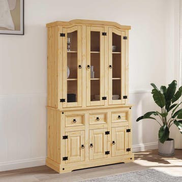 vidaXL Hoge kast Corona 112x43x191,5 cm Mexicaans grenenhout, Huis en Inrichting, Verzenden, Nieuw
