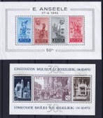 België 1948/1957 - Blokken Anseele, Atletiek, Kardinaal Van, Gestempeld