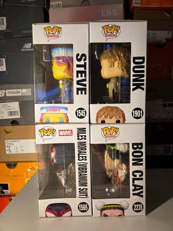 Funko - Funko Pop - Steve; Dunk; Miles Morales (Vibranium