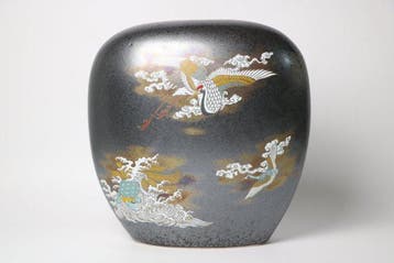 Kraanvogel en Schildpad — Japanse keramische