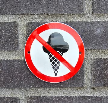 IJs verbodsbord, Verzenden, Nieuw
