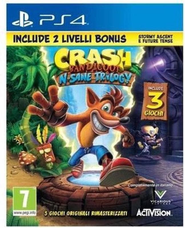 Crash Bandicoot N Sane Trilogy (PS4 Games), Games en Spelcomputers, Games | Sony PlayStation 4, Zo goed als nieuw, Ophalen of Verzenden