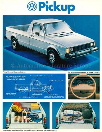 1981 VOLKSWAGEN LEAFLET ENGELS, Nieuw