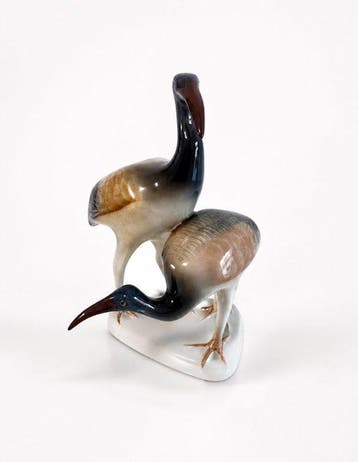 Hollóháza - Beeldje - Para ibisów porcelanowych - Porselein