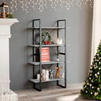 vidaXL Boekenkast met 4 schappen 80x30x140 cm bewerkt hout, Verzenden, Nieuw