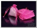Cadeauzakje giftbag Organza Fuchsia 9x13 cm