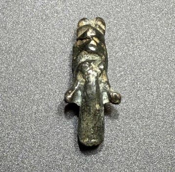 Romain antique Bronze Rare tête de chameau, symbole de, Antiquités & Art