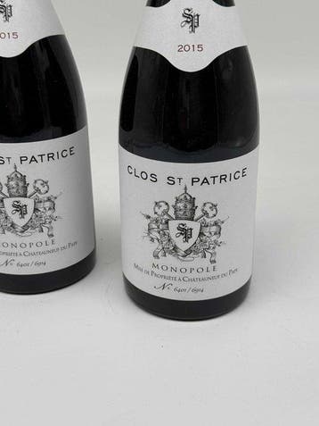 2015 Clos Saint Patrice Monopole - Châteauneuf-du-Pape - 2, Nieuw