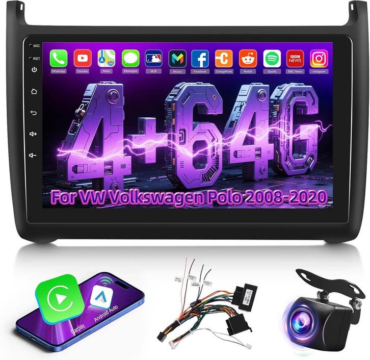 VW Polo Android Radio 9 inch | Tweede kansje | Weg = Weg, Autos : Divers, Autoradios, Envoi